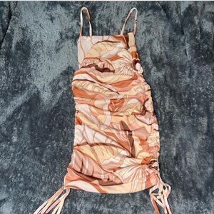 Forever 21 Pink and Cream Mini Dress